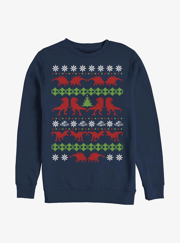 Jurassic Park Ugly Holiday Crew Sweatshirt