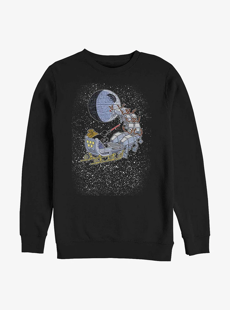 Star Wars Vader Through The Snow Crew Sweatshirt