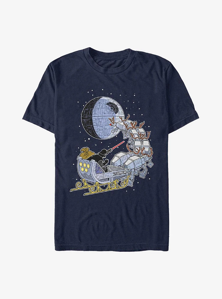 Star Wars Vader Sleigh T-Shirt