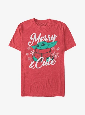 Star Wars The Mandalorian Child Merry And Cute T-Shirt