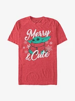 Star Wars The Mandalorian Child Merry And Cute T-Shirt