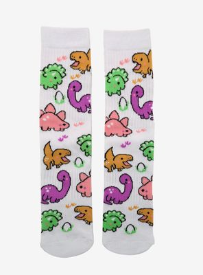 Cute Dino Crew Socks