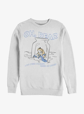 Disney Alice Wonderland Dear Tears Crew Sweatshirt