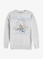 Disney Alice Wonderland Dear Tears Crew Sweatshirt