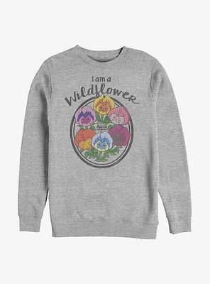 Disney Alice Wonderland Wildflower Crew Sweatshirt