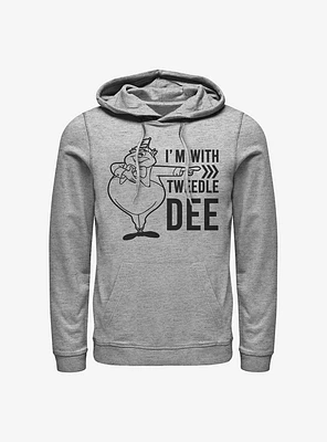 Disney Alice Wonderland I'm With Tweedle Dee Hoodie