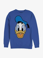 Disney Donald Duck Big Face Crew Sweatshirt