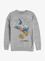 Disney Donald Duck Jump Crew Sweatshirt