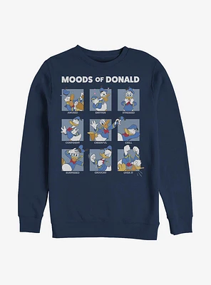 Disney Donald Duck Moods Crew Sweatshirt