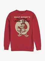 Disney Donald Duck Vintage Fireman Crew Sweatshirt