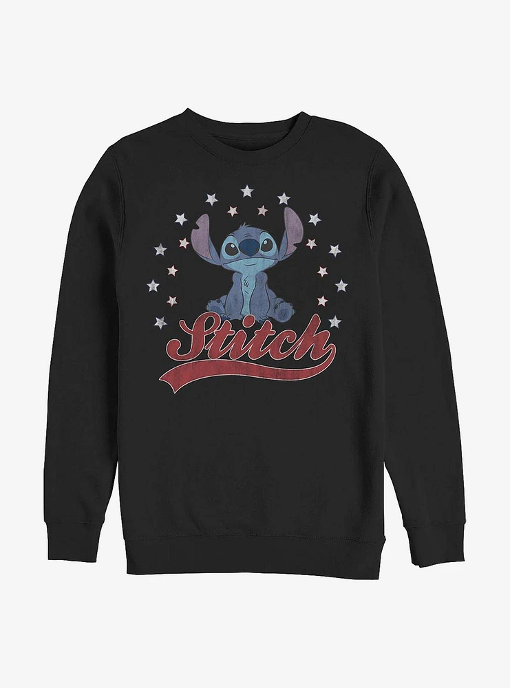 Disney Lilo & Stitch Star Banner Crew Sweatshirt