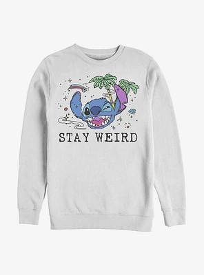 Disney Lilo & Stitch Stay Weird Crew Sweatshirt