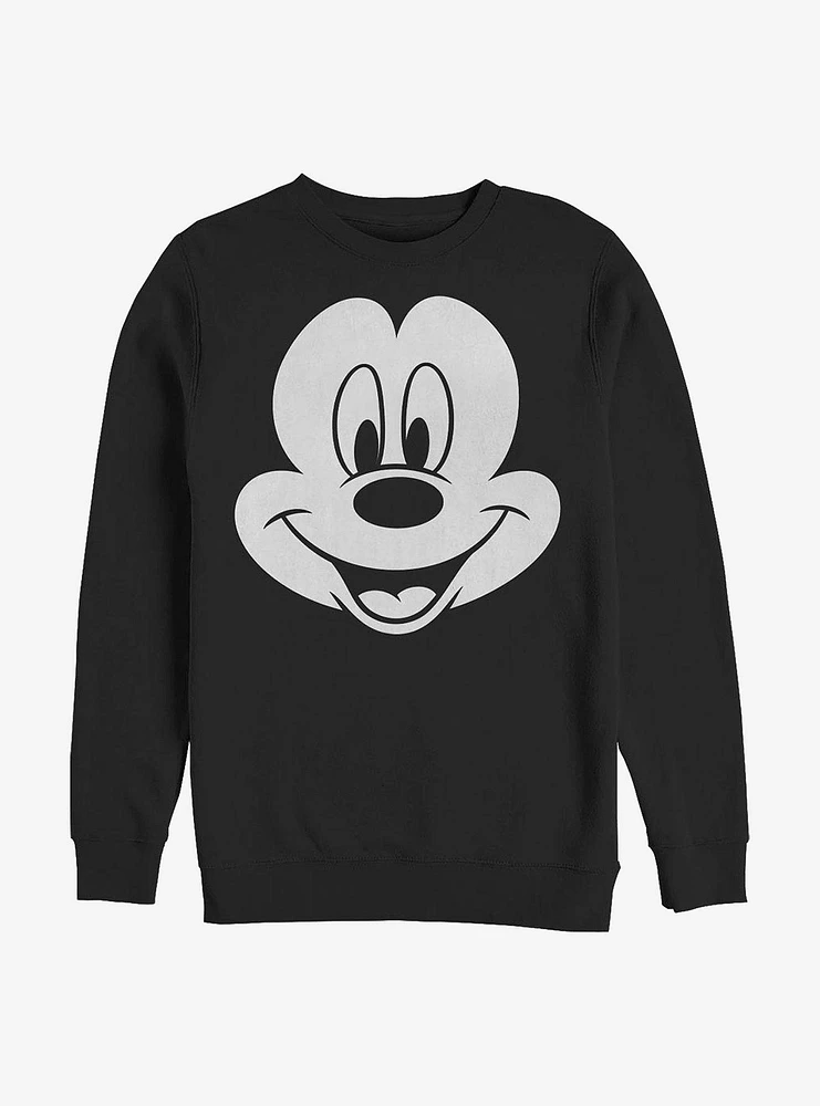 Disney Mickey Mouse Big Face Crew Sweatshirt