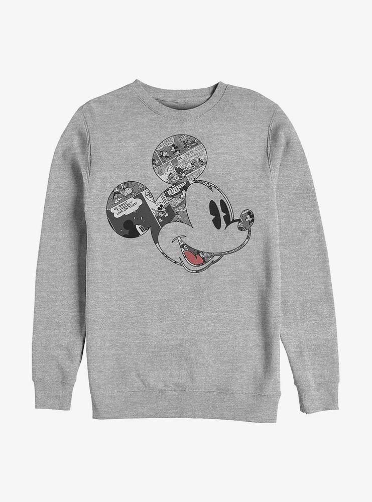 Disney Mickey Mouse Comic Crew Sweatshirt