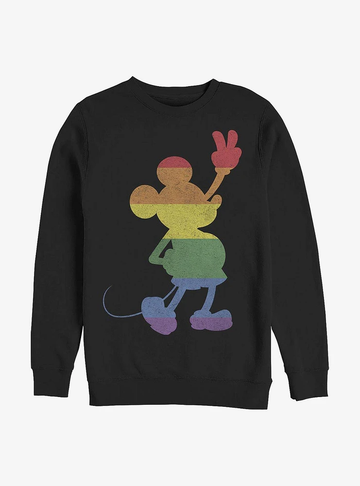 Disney Mickey Mouse Love Is Pride Crew Sweatshirt