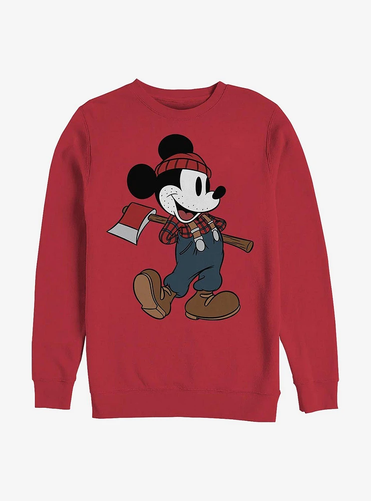 Disney Mickey Mouse Lumberjack Crew Sweatshirt