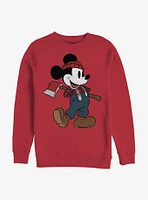 Disney Mickey Mouse Lumberjack Crew Sweatshirt