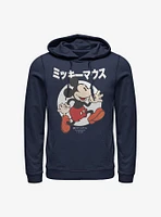 Disney Mickey Mouse Japanese Text Comic Hoodie