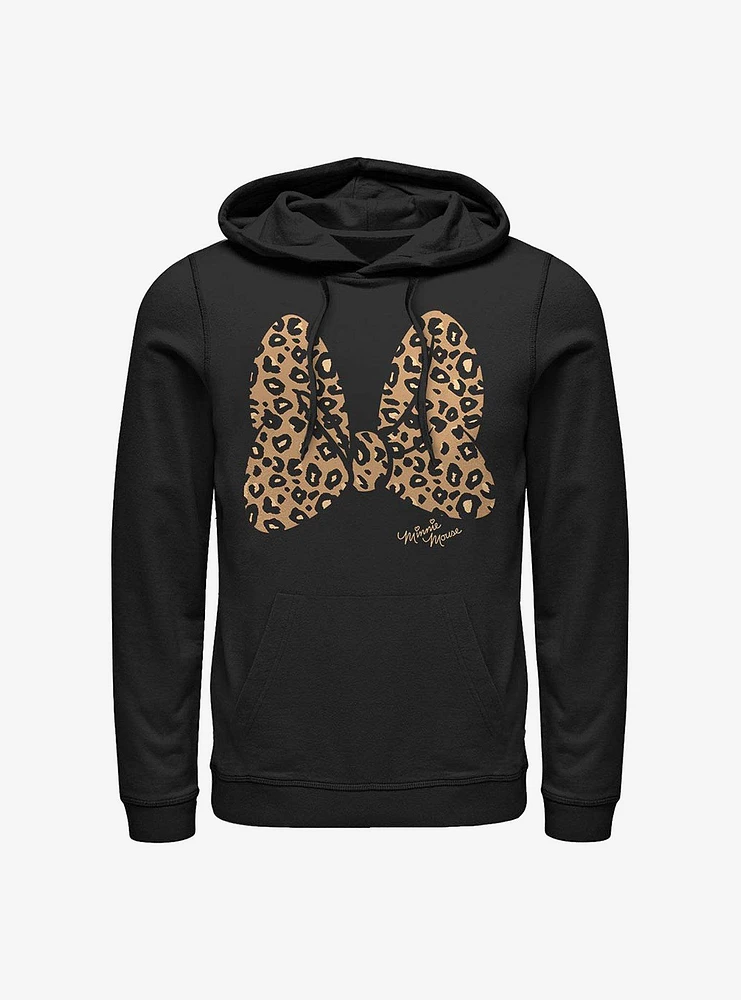 Disney Minnie Mouse Animal Print Bow Hoodie