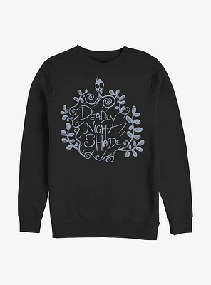 Disney The Nightmare Before Christmas Deadly Night Shade Crew Sweatshirt