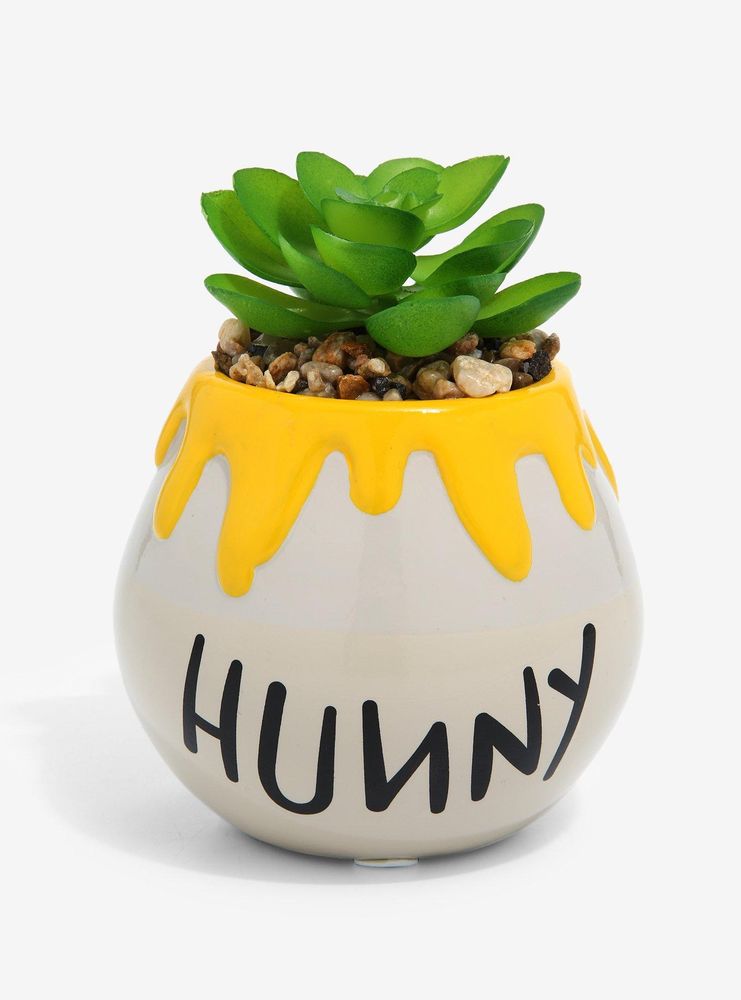 Disney Winnie the Pooh Hunny Pot Faux Succulent Planter