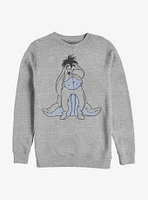 Disney Winnie The Pooh Basic Sketch Eeyore Crew Sweatshirt