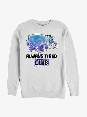 Disney Winnie The Pooh Eeyore Tired Club Crew Sweatshirt