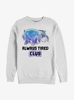 Disney Winnie The Pooh Eeyore Tired Club Crew Sweatshirt