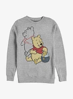 Disney Winnie The Pooh Line Art Crew Sweatshirt