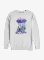 Disney Winnie The Pooh Watercolor Eeyore Crew Sweatshirt