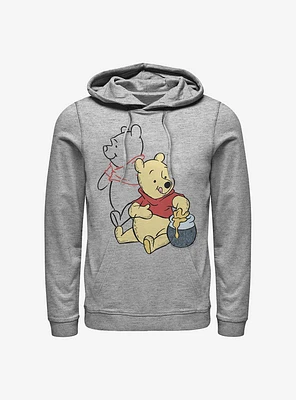 Disney Winnie The Pooh Line Art Hoodie