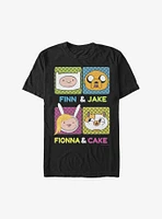 Adventure Time Finn Fionna Cake Jake T-Shirt