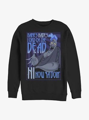 Disney Hercules Names Hades Crew Sweatshirt