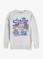 Disney Villains Map Crew Sweatshirt