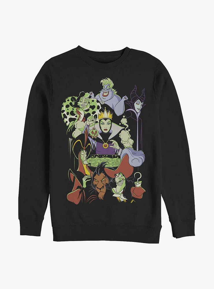 Disney Villains Worst Dinner Party Ever Crew Sweatshirt