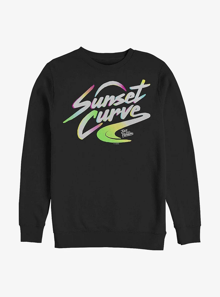 Julie And The Phantoms Sunset Curve Logo Crew Sweatshirt