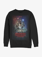 Stranger Things Classic Illustrated Poster Crew Sweatshirt