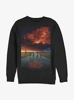 Stranger Things Demogorgon Cloud Poster Crew Sweatshirt