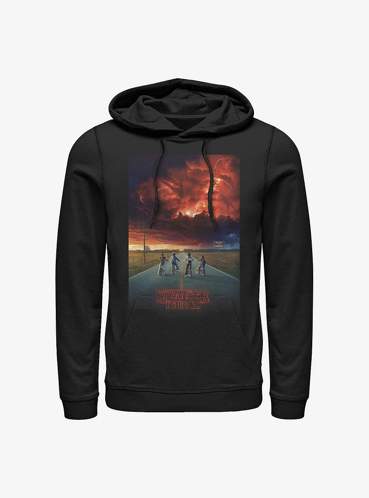 Stranger Things Demogorgon Cloud Poster Hoodie