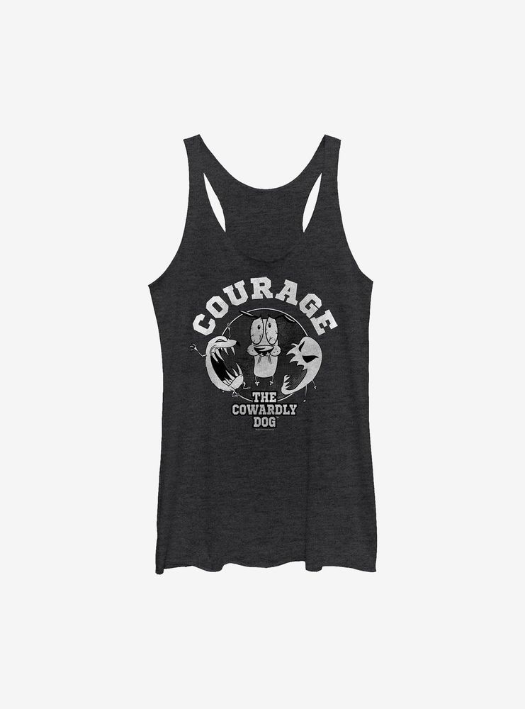 Courage The Cowardly Dog Badge Womens Tank Top