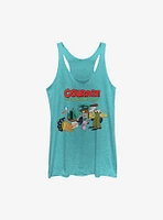 Courage The Cowardly Dog Logo Scene Womens Tank Top