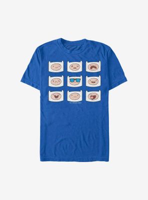 Adventure Time Finn Many Faces T-Shirt