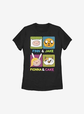Adventure Time Finn Fionna Cake Jake Womens T-Shirt