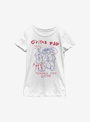 Steven Universe Guitar Dad Youth Girls T-Shirt