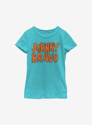 Johnny Bravo Logo Youth Girls T-Shirt