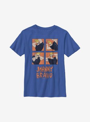 Johnny Bravo Many Faces Youth T-Shirt