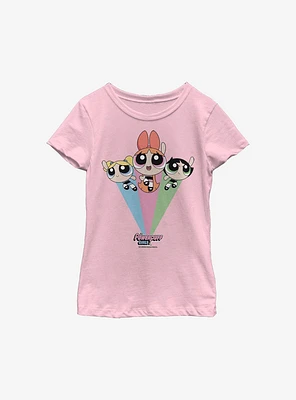 The Powerpuff Girls Trio Flying Youth T-Shirt