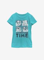 Adventure Time Box Faces Youth Girls T-Shirt