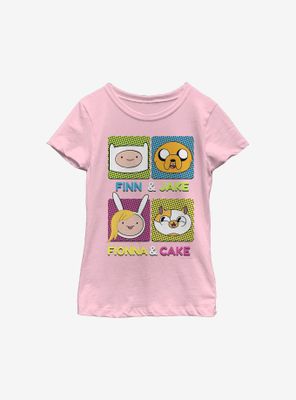 Adventure Time Finn Fionna Cake Jake Youth Girls T-Shirt