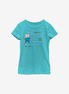 Adventure Time Finn You're Beautiful Youth Girls T-Shirt